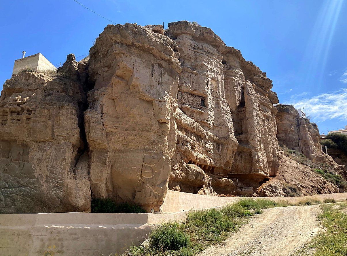 Clay cliffs of the Granada Geopark near Freila